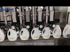 Ligne de remplissage, d'emboutissage et d'étiquetage à 4 buses