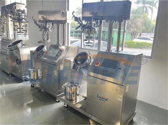 Réservoir de émulsification d'émulsifiant de vide de homogénisateur du mélangeur 5L 10L de chauffage de haut laboratoire de cisaillement
