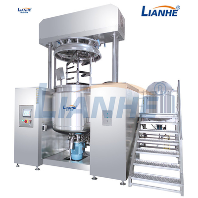 Machine de émulsification de l'émulsifiant 1T d'acier inoxydable de mélangeur de vide de gel crème cosmétique d'onguent