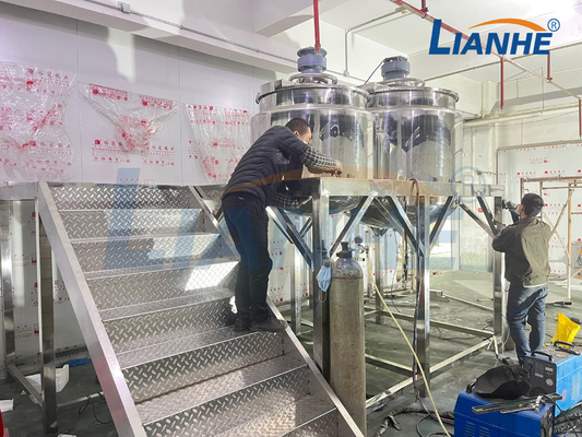 Gel cosmétique de mélangeur de chauffage de crème hydratante de homogénisateur fixe d'émulsifiant faisant la machine