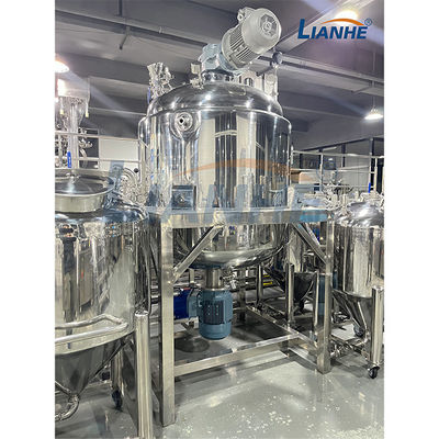 Réservoir de mélange d'onguent cosmétique de mélangeur d'émulsifiant de vide de chauffage de vapeur avec l'agitateur