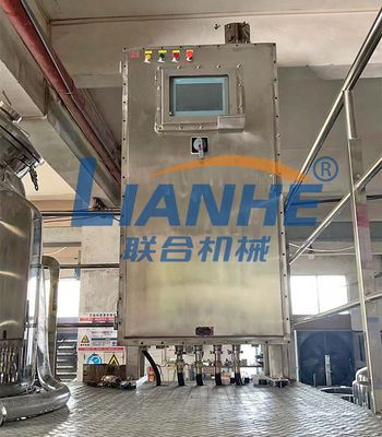 mélangeur de émulsification du vide 3000L avec de la crème cosmétique de capteur de pression de piézoélectrique faisant la machine