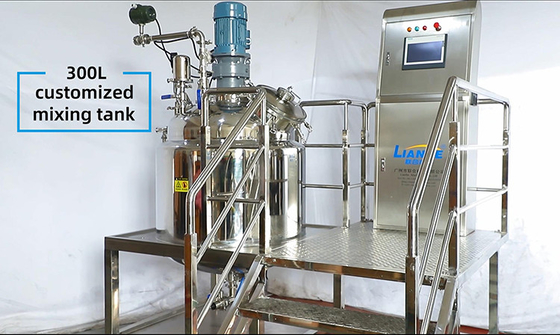 solution de réactif d'antigène de mélangeur d'émulsifiant du vide 300L faisant le réservoir de chauffage de machine