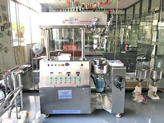 mélangeur à grande vitesse de vide de lotion de homogénisateur d'émulsifiant de vide de crème du laboratoire 5L