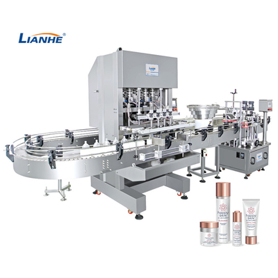 Chaîne de production de machine de remplissage de vaisselle de shampooing de savon liquide de 6 becs