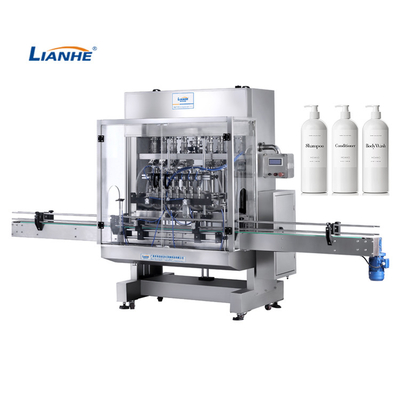 Machine de remplissage crème cosmétique liquide de 8 becs de tête linéaire automatique du piston 1-12