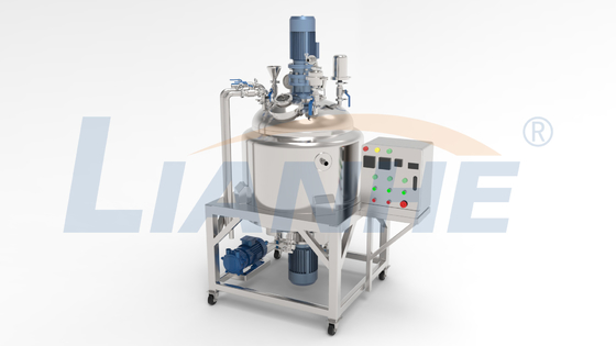 machine de émulsification de mélange de chauffage de homogénisateur de vide de la couverture 200L scellée