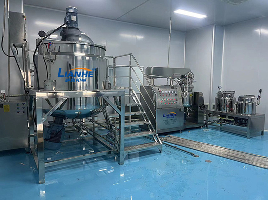 La chaîne de production de cosmétiques mélangeur homogène de shampooing collent la machine de émulsification crème