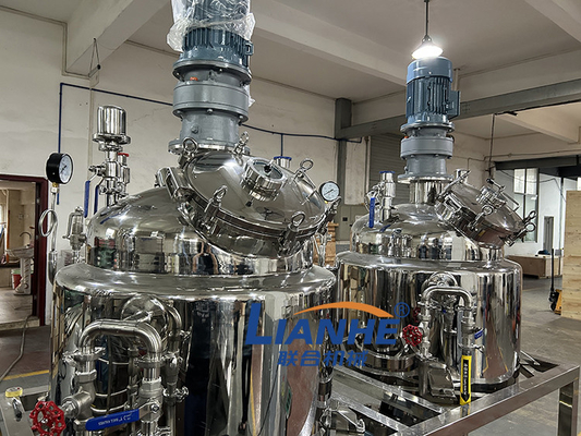 Type fixe malaxeur de mélangeur de homogénisateur de vide d'onguent crème cosmétique de lotion