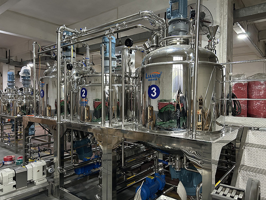 Mélangeur émulsifiant d'onguent de pâte d'homogénéisateur de machine cosmétique de fabrication du PLC 1000L