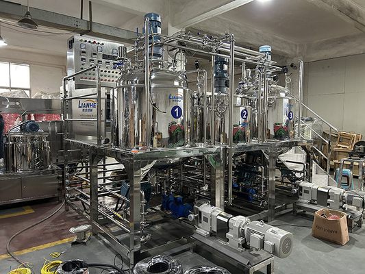 Mélangeur émulsifiant d'onguent de pâte d'homogénéisateur de machine cosmétique de fabrication du PLC 1000L