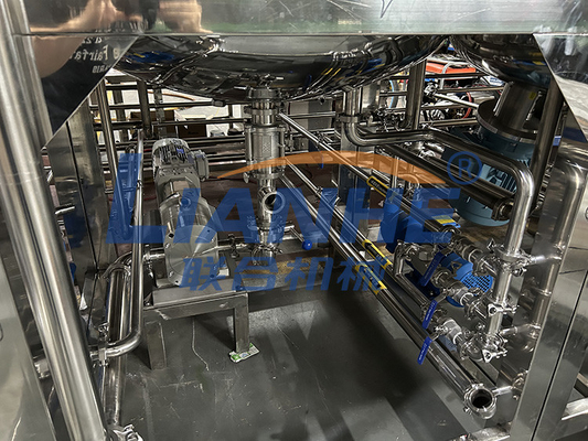 Mélangeur émulsifiant d'onguent de pâte d'homogénéisateur de machine cosmétique de fabrication du PLC 1000L