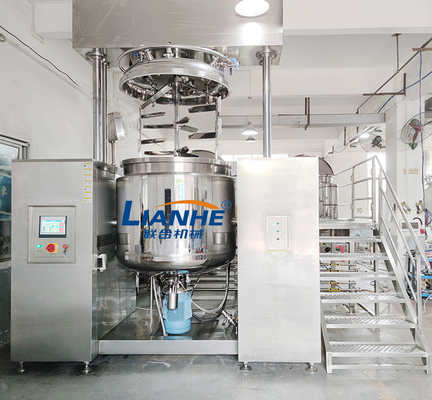 1 ascenseur hydraulique de machine de mélangeur de Ton Double Cylinder Vacuum Emulsifier
