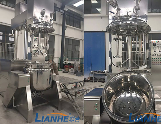 Équipement industriel de pâte dentifrice d'OIN 300L, machine de fabrication cosmétique de SUS316L
