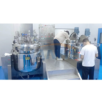 machine de émulsification de mélange de mélangeur d'onguent de vide de réservoir du cisaillement 200L élevé crème cosmétique