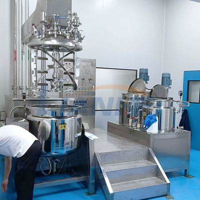 machine de émulsification de mélange de mélangeur d'onguent de vide de réservoir du cisaillement 200L élevé crème cosmétique