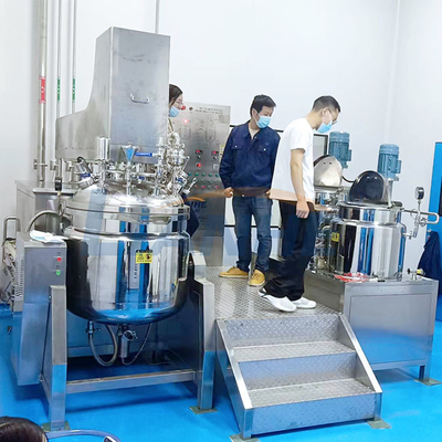 machine de émulsification de mélange de mélangeur d'onguent de vide de réservoir du cisaillement 200L élevé crème cosmétique