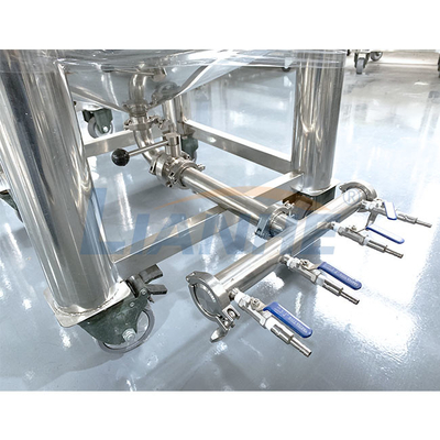 Parfumez les cuves de stockage liquides verticales 200L d'acier inoxydable avec 4 débouchés