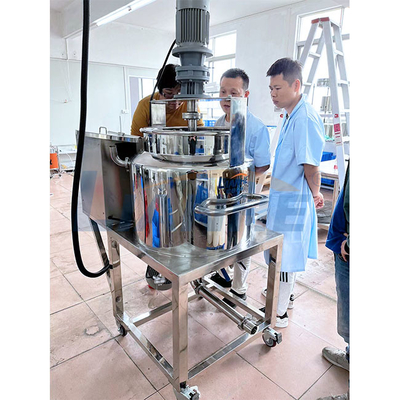 Le haut mélangeur de chauffage électrique 100L 3 d'émulsifiant de cisaillement pose l'acier inoxydable