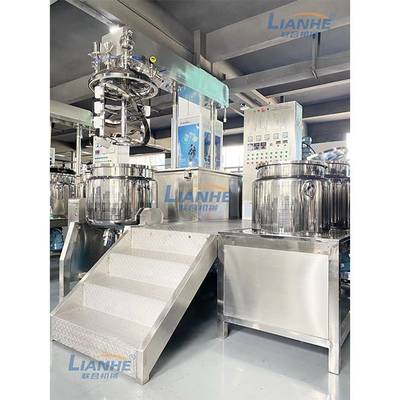 Contrôle élevé cosmétique de bouton de la machine 300L de mélangeur d'émulsifiant de cisaillement de SUS316L