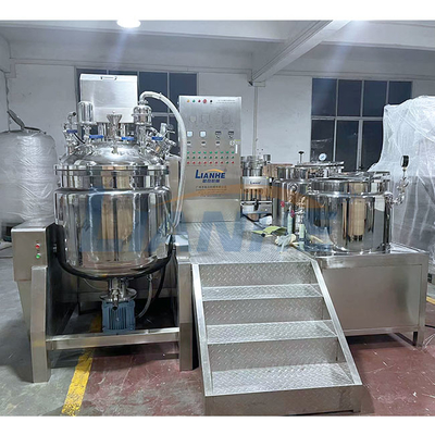 Contrôle élevé cosmétique de bouton de la machine 300L de mélangeur d'émulsifiant de cisaillement de SUS316L