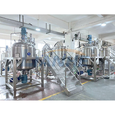 réservoir de mélange du mélangeur 1000L de crème de shampooing de vide d'émulsifiant de haute de cisaillement lotion cosmétique de corps