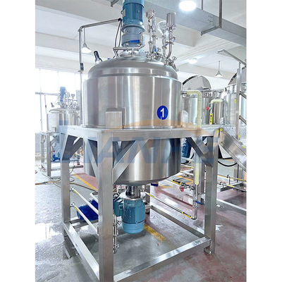 réservoir de mélange du mélangeur 1000L de crème de shampooing de vide d'émulsifiant de haute de cisaillement lotion cosmétique de corps